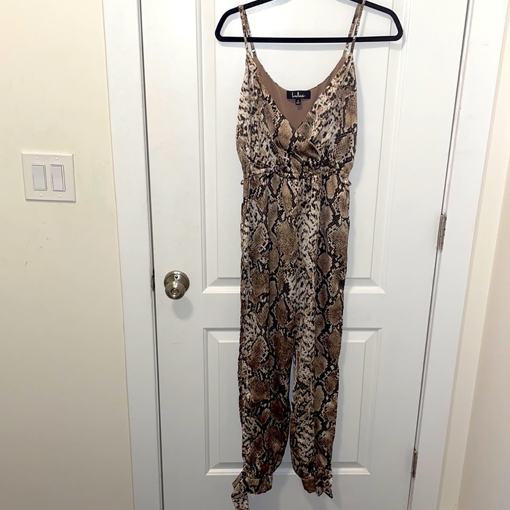 Snake Skin Print Jumpsuit